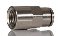 102260828 Norgren PNEUFIT 10 Series Straight Threaded Adaptor, G 1/4 Male to Push In 8 mm, Threaded-to-Tube Connection Style,