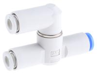 vr1210f-06 SMC VR12 Series, Pneumatic Shuttle Valve OR Logic Function 6mm Tube, Tube Connection, 1 MPa Max Operating Pressure