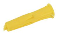 r-uno-yel-1000 RawlPlug Yellow Plastic Wall Plug, 24mm Length, 5mm Fixing Hole Diameter