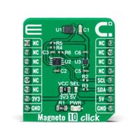 mikroe-4866 MikroElektronika Magneto 10 Click Magnetometer Sensor Add On Board for MLX90392 MikroBus