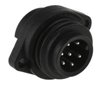 c01630c00610012 Amphenol Industrial Circular Connector, 6 Contacts, Panel, Standard Connector, Plug, Male, IP67, Ecomate M Series