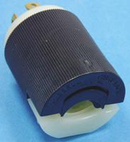 hbl2721 Hubbell USA Mains Plug, 30A Black, White, Cable Mount Nylon Screw, 250 V