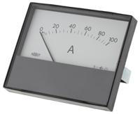r68m-100a-002 HOBUT R68M Analogue Panel Ammeter 100A DC, 63.5mm x 62.5mm, ±8 % Moving Magnet