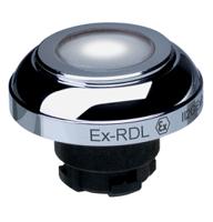 ex-rdlws Schmersal EX-RDL Series White Illuminated Momentary Push Button Head, 22.3mm Cutout, IECEx