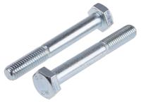 917-3179 RS PRO Bright Zinc Plated Steel, Hex Bolt, M10 x 75mm