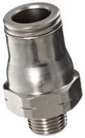 3675-04-10 Legris LF3600 Series Straight Threaded Adaptor, R 1/8 Male to Push In 4 mm, Threaded-to-Tube Connection Style