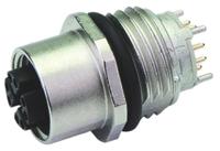 j80020a0122 Telegartner Circular Connector, 8 Contacts, Bulkhead Mount, M12 Connector, Socket, Female, IP67, M12 Series