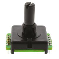 eaw0j-b24-ae0128l Bourns 128 Pulse Absolute Mechanical Rotary Encoder with a 6.35 mm Plain with Slot Shaft (Not Indexed), Bracket Mount