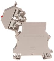 1012400000 Weidmuller W Series Beige Fused DIN Rail Terminal, 6mm², Single-Level, Screw Termination, Fused