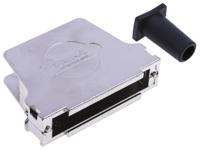 fmk4-k201-1731110063 FCT from Molex FMK Series Die Cast Zinc Angled D Sub Backshell, 37 Way, Strain Relief