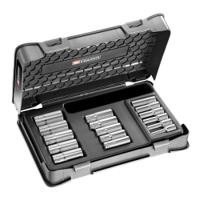 j404 Facom 16-Piece Metric 3/8 in Deep Socket Set , 12 point