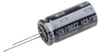 uvy1j222mhd Nichicon 2200μF Aluminium Electrolytic Capacitor 63V dc, Radial, Through Hole - UVY1J222MHD