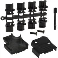 971-015-040r011 Norcomp 971 Series Zinc D Sub Backshell, 15 Way, Strain Relief