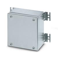0899007 Phoenix Contact E S6 A 200X200X80 Series Silver 316L Stainless Steel Junction Box, ATEX, IECEx, 200 x 200 x 80mm