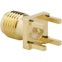 132134-15 Amphenol RF SMA Series, Jack Surface Mount SMA Connector, 50Ω, Solder Termination, Straight Body