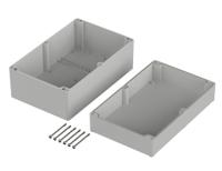 63241000-et-241 Bopla Euromas II Series Light Grey ABS Enclosure, IP65, Light Grey Lid, 250 x 160 x 122mm