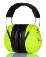 h540agb 3M PELTOR Optime Ear Defender with Headband, 34dB, Black, Green