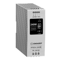 89452242 Crouzet 89452 Switched Mode DIN Rail Power Supply, 90 → 264V ac ac Input, 24V dc dc Output, 10A Output, 240W