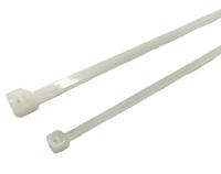 224-3126 RS PRO Cable Tie, 203mm x 4.6 mm, Natural Nylon, Pk-500