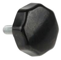 686-092 RS PRO Black Multiple Lobes Clamping Knob, M6, Threaded Stud