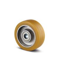 itp100x40-8 Tente Yellow Polyurethane Corrosion Resistant Trolley Wheel, 600kg