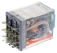 c9-a41x-dc-12-v Releco Plug In Power Relay, 12V dc Coil, 5A Switching Current, 4PDT