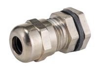 mes12-nc080 Alpha Wire FIT Wire Management Series Metallic Metal Cable Gland, M12 Thread, 3mm min., 6.5mm max., IP66, IP68