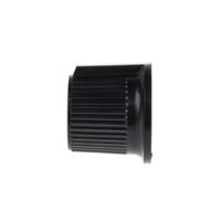 259-6963 RS PRO 21mm Black, Red Potentiometer Knob for 6.35mm Shaft Splined
