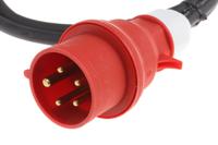 1153750 brennenstuhl 2m 2 + 4 Socket BS4343/EN60309 110V-16A Extension Lead, 230 V, 400 V, IP44