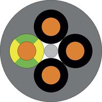 1119304 Lapp ÖLFLEX CLASSIC 110 YY Control Cable, 4 Cores, 1.5 mm², YY, Unscreened, 50m, Grey PVC Sheath, 16 AWG