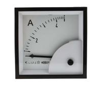 d72sd5a2-001-scaled-05a HOBUT D72SD Analogue Panel Ammeter 0/5A Direct Connected AC, 72mm x 72mm Moving Iron