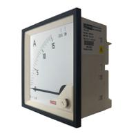186-2465 RS PRO Analogue Panel Ammeter 30 (Input)A AC, 92mm x 92mm, 1 % Moving Iron