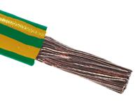628-5465 RS PRO Green/Yellow 25mm² Hook Up Wire, 4 AWG, 196/0.4 mm, 100m, PVC Insulation
