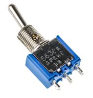 5636ak APEM Toggle Switch, Panel Mount, On-On, SPST, Solder Terminal