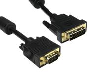 182-8561 RS PRO, Male DVI-A to Male SVGA Cable, 5mBlack sheathFoil shielding
