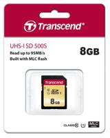 ts8gsdc500s Transcend 8 GB SDXC SD Card, Class 10, UHS-I U1, UHS-I U3, V30