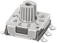 smr14010 KNITTER-SWITCH 10 Way Surface Mount DIP Switch, Rotary Flush Actuator
