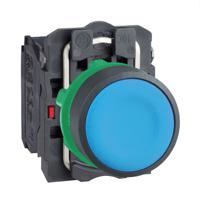 xb5aa65 Schneider Electric XB5 Series Push Button, 22mm Cutout, 1NO + 1NC, 600V, IP66, IP67, IP69