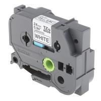 tze-251 Brother Black on White Label Printer Tape, 8 m Length, 24 mm Width