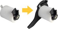 m71-adapt-bk Brady M71 on Black Label Printer Tape, 127.00 mm Width