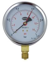 346510 Brannan G 3/8 Analogue Pressure Gauge 1bar Bottom Entry 100mm Outside Diameter