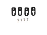 1556footbk-4 Hammond 1556 Series ABS Plastic Accessory Kit for Use with General Purpose Enclosure, 51 x 51 x 5mm