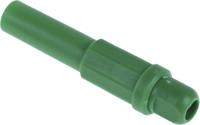 454-306 RS PRO Green Male Banana Plug, 4 mm Connector, Solder Termination, 10A, 1000V, Tin Plating