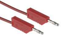 934062101 Hirschmann Test & Measurement Test lead, 16A, 60V dc, Red, 1m Lead Length
