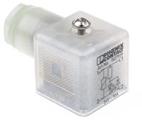 1527919 Phoenix Contact SACC 3P DIN 43650 A, Female Solenoid Valve Connector with Indicator Light, 24 V Voltage