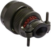 62gb-16f16-26sn Amphenol Limited, 62GB 26 Way Cable Mount MIL Spec Circular Connector PlugOlive, Socket Contacts,Shell Size 16, Bayonet