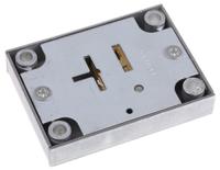 2802-0206cb Euro-Locks a Lowe & Fletcher group Company Steel Safe Lock, 5mm Panel-to-Tongue, Key Unlock