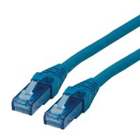 21152740-100 Roline, 0.5m Cat6a, Blue RJ45 to Male RJ45 Male, U/UTP Unshielded, Terminated LSZH Sheath