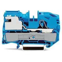 2016-7114 WAGO  TOPJOB S Series Blue, 16mm², 1-Level, Push-In Cage Clamp Termination, ATEX, EAC Ex, IECEx
