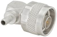 53s205-306n5 Rosenberger, Plug Cable Mount N Connector, 50Ω, Crimp, Solder Termination, Right Angle Body
